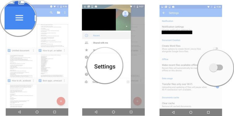 Google Docs ve Sheets’i Çevrimdışı Kullanın1