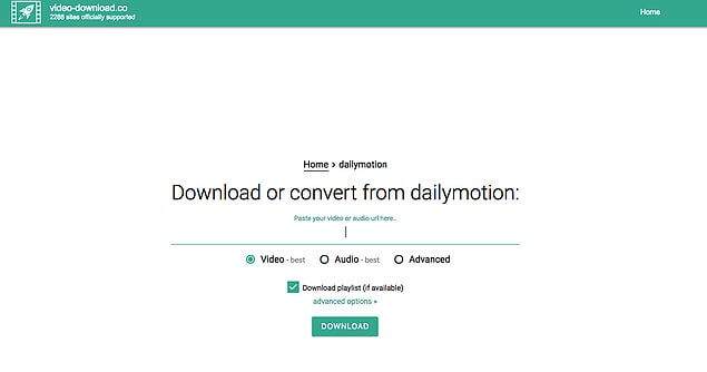 Dailymotiondan Programsız Video İndirme