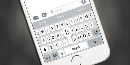iPhone Klavyesinde Daha Hızlı Yazmak, iphone hızlı yazma,iphone tek elle yazma,iphone klavye ayarları