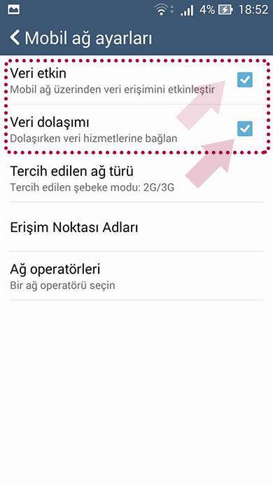 Android Telefonlarda İnternet Nasıl Kapatılır