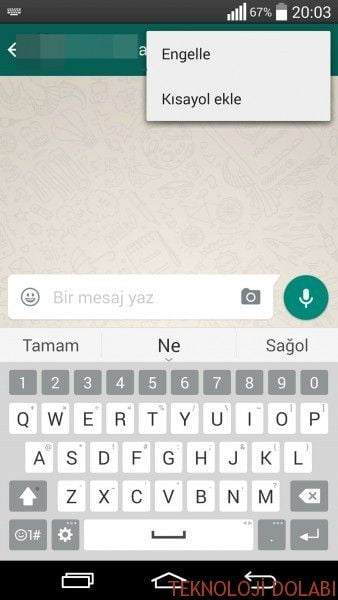 1 Whatsapp’ta Kişi Nasıl Engellenir