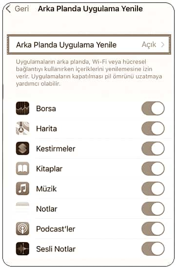 iPhoneda Arka Planda Çalışan Uygulamaları Kapatma!