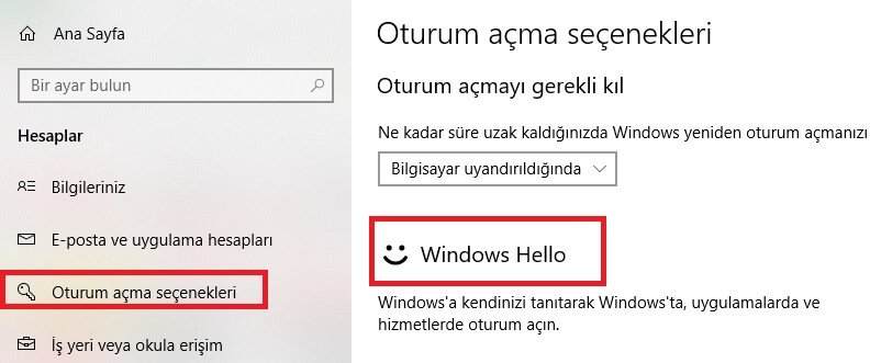 Windows Hello Yazılımı Nasıl Aktif Edilir ?