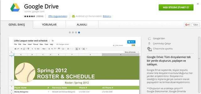 Google Drive Offline Kullanma