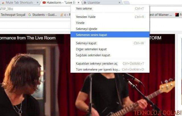 Birden Fazla Chrome Sekmesini Tek Seferde Sessize Almak 1