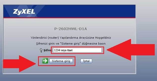 eve-internet-baglatma-zyxel-modem-kurulumu