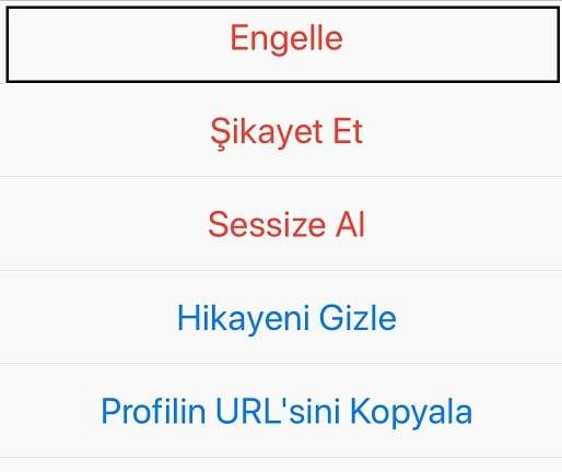 Instagram'da Kişilerden Gelen Direkt Mesajları Yok Sayma/Engelleme