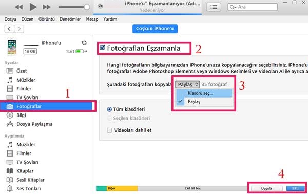 Bilgisayardan iPhone ve iPad’e Resim Aktarımı Nasıl Yapılır?