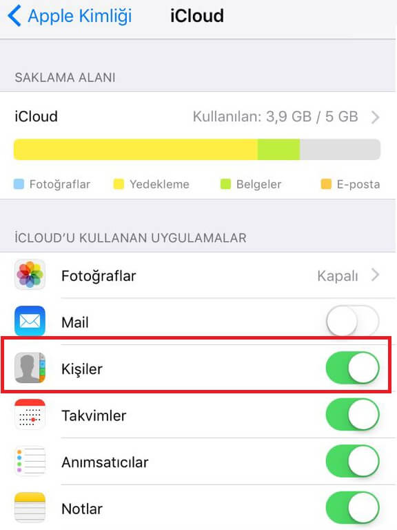 iPhone Rehber Yedekleme Nasıl Yapılır ?