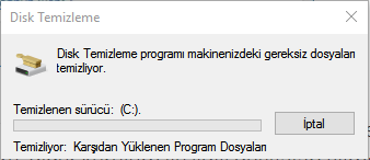 disk-temizleniyor