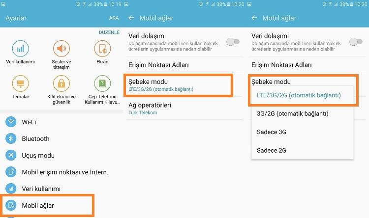 Android Telefonlarda 4.5G Ayarlama (Turkcell, Vodafone, Türk Telekom)2