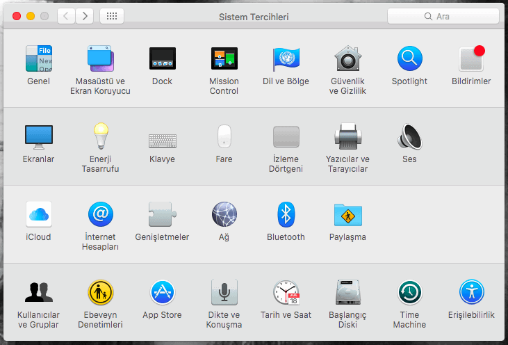 MacBook-Sistem-Tercihleri