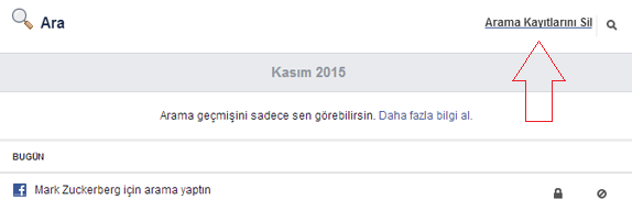 Facebook Arama Geçmişi Nasıl Silinir4