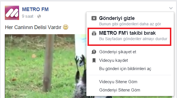 Facebook Hiç konuşmadığınız kişileri, ilgilenmediğiniz sayfaları listenizden çıkarın