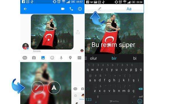 Facebook Messenger’da fotoğraf işlemek