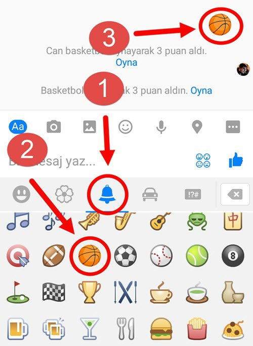 Facebook Messenger ile Basketbol oynamak-2