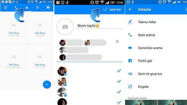 Facebook Messenger ile grup kurmak