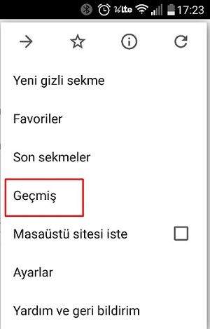 Android ve IOS Telefonlarda İnternet Geçmişi Nasıl Silinir-2