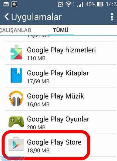 Google Play Durduruldu Hatası Çözümü 3