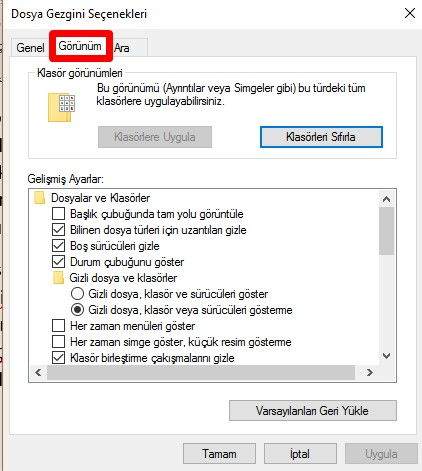 Windows'ta Dosya Uzantıları Nasıl Gösterilir-2