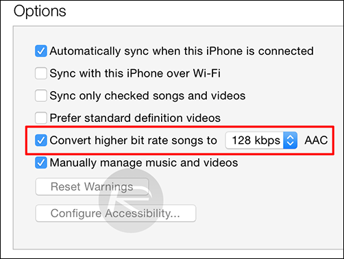 iPhone ve iPad’de Müziklerin Kapladığı Alanı Azaltma-2