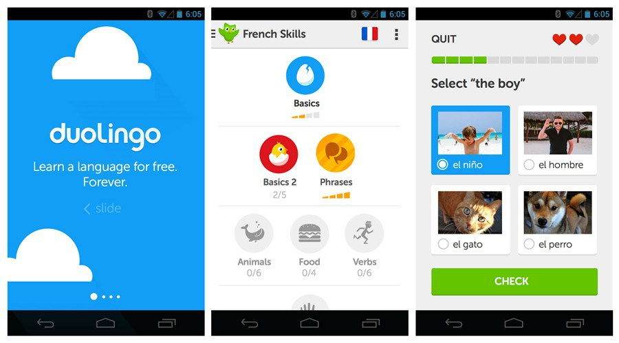 Android için Dil Uygulamaları Android için Dil Uygulamaları-Duolingo