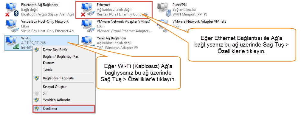 Windows 10 DNS Değiştirme