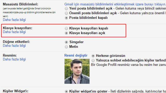 Gmail Klavye Kısayolları 1