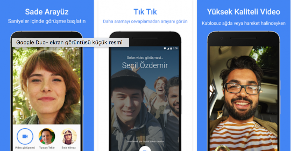 Google Duo Türkiye'de Kullanımda1