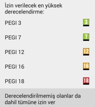 Google Play’de Çocuklara Özel Filtreleme Yapma