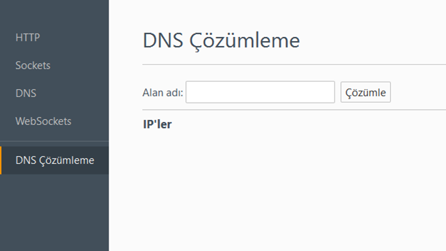 DNS çözümleme