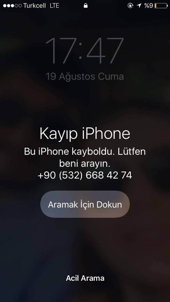 iPhone’umu Kaybettim Ne Yapacağım7