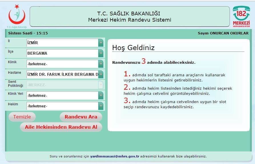 İnternet Üzerinden Hastane Randevusu Nasıl Alınır ?