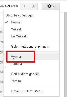 Gmail Otomatik Yanıtlayıcı Ayarları