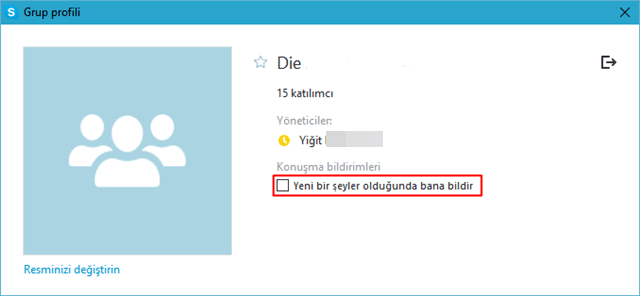 Skype'da Sesli Bildirimleri Devredışı Bırakma