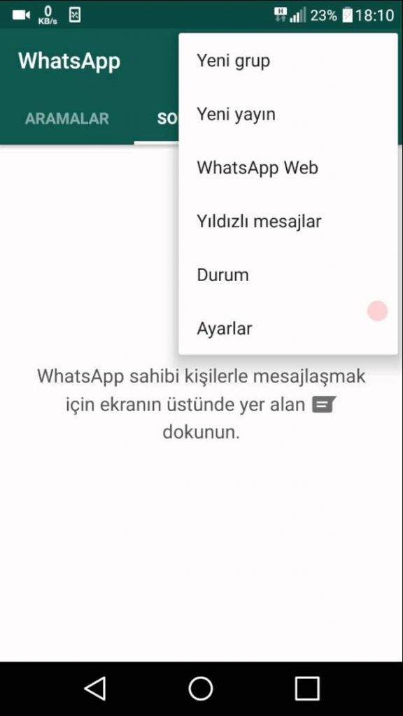 Whatsapp'ta Durum Güncellemesi Nasıl Yapılır?