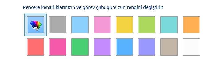 Windows 10 Görev Çubuğu Rengi Değiştirme