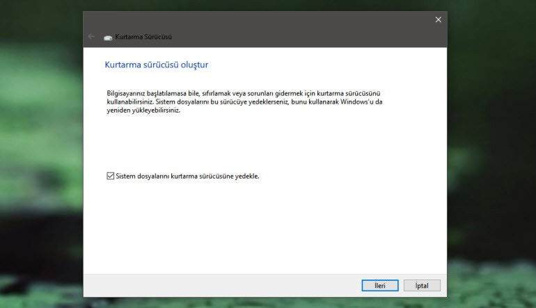 Windows 10'u Yeniden Yükleme4