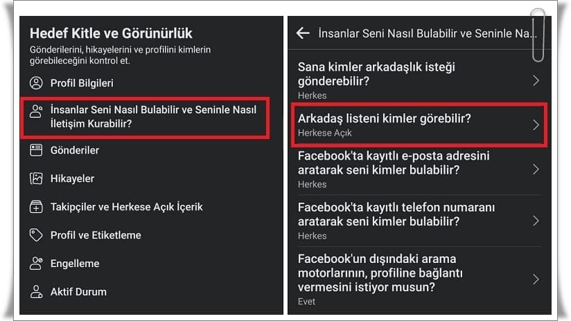 Facebook Arkadaş Listesi Nasıl Gizlenir?