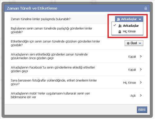 Facebook ‘ta İstenmeyen Etiketlenmeleri Kapatma