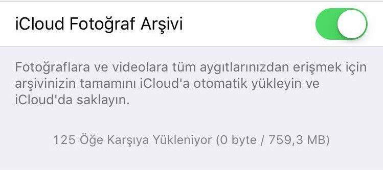 iCloud Fotoğraf Arşivi Kullanım Rehberi1