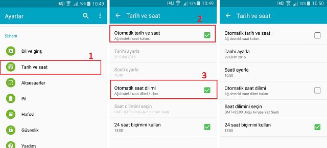 Android Otomatik Saat Ayarı Nasıl Kapatılır