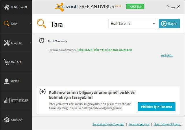 Avast'ın Ücretsiz Antivirüs Yazılımı ile Virüs Temizleme