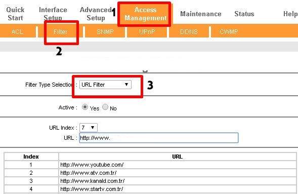 TP-Link Modemlerde Site Engelleme