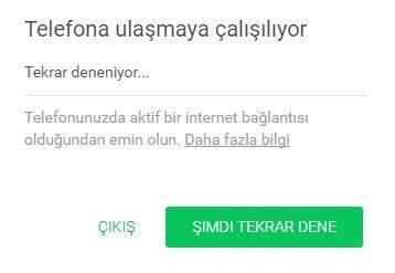 Whatsapp Web Bağlanmıyor Sorunu ve Çözümü