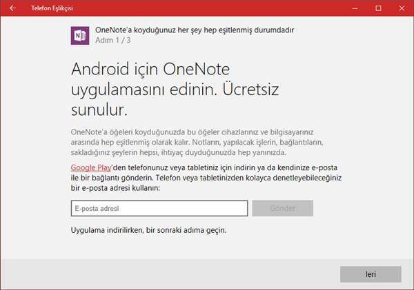 Windows 10 ‘da Android Telefonu Senkronize Etme