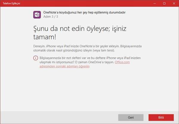 Windows 10 'da iPhone ve iPad Senkronize Etme