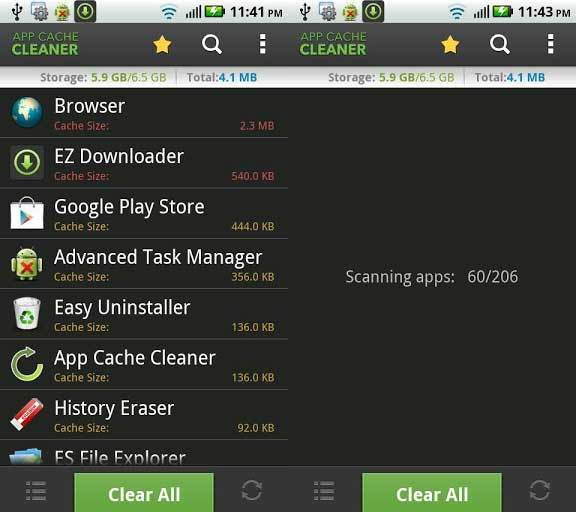 Android Performansını Arttıracak 5 Sistem Temizleme Uygulaması - App-cache-cleaner