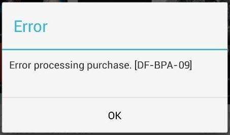 Google Play DF-BPA-09 Hatası ve Çözümü 1