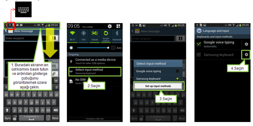Samsung Klavye Dili Nasıl Değiştirilir